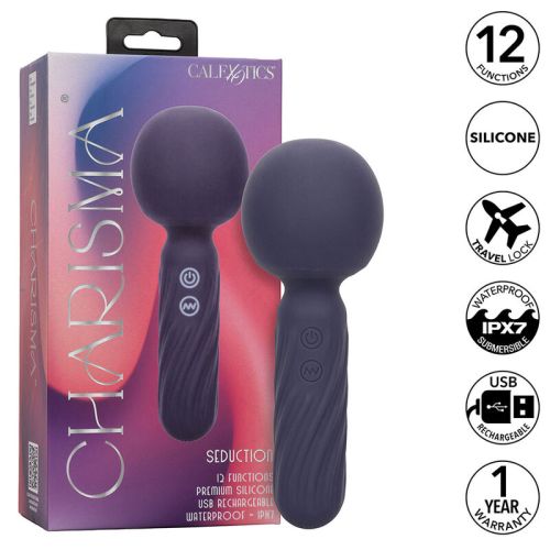 CALEXOTICS – CHARISMA SEDUCTION MASSAGER 12 FUN??ES 17,75 CM X 6,25 CM ROXO