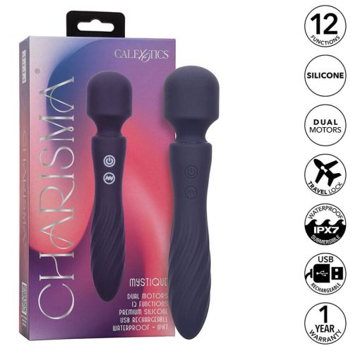 CALEXOTICS – CHARISMA MYSTIQUE MASSAGER DUAL MOTORS 12 FUN??ES 20,5 CM X 4,5 CM ROXO