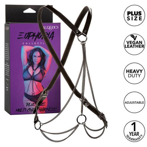 CALEXOTICS – EUPHORIA MULTICANTES HARNESS PREMIUM TAMANHO PLUS