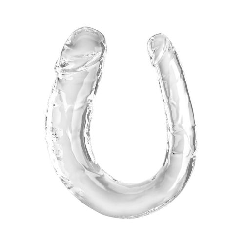 KING COCK – DOUBLE TROUBLE DILDO DUPLO 33 CM TRANSPARENTE