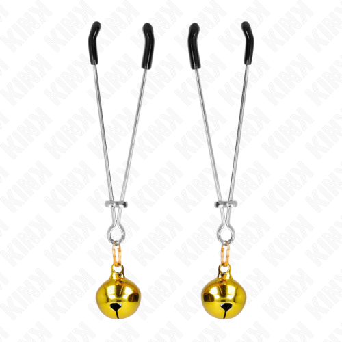 KINK – PINÇAS DE BINO FINAS OURO 7 CM