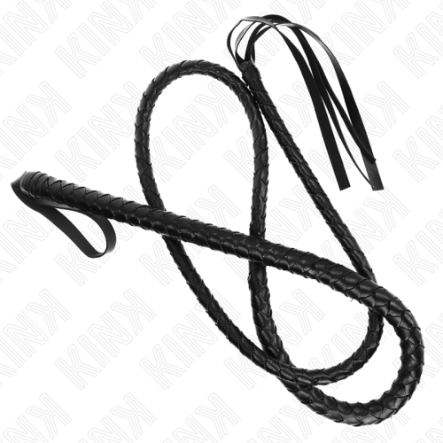 KINK – CHICOTE DE SERPENTE PRETO LONGO 210 CM