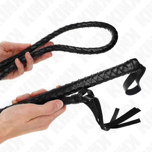 KINK – CHICOTE DE SERPENTE PRETO LONGO 210 CM