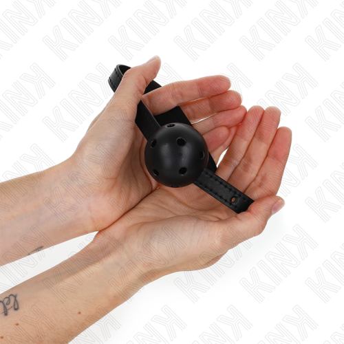 KINK – BOLA RESPIR?VEL PRETA SIMPLICITY 4,5 CM MORDA?A 62 x 1,5 CM