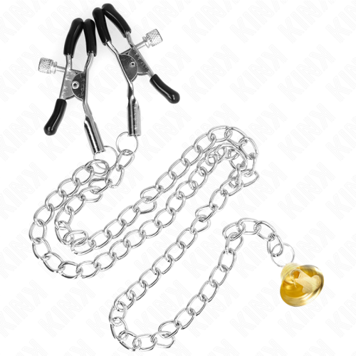 KINK – PINÇAS DE CORRENTE COM PINGENTE DE CHIFRE 30 CM