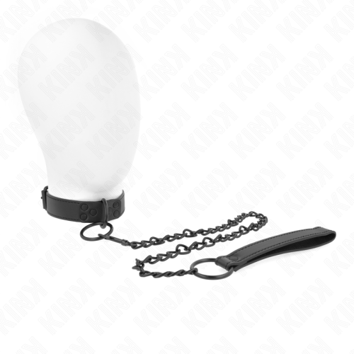 KINK – COLAR COM TRELA ESCURA 65 CM AJUSTÁVEL 37-54 CM X 3 CM