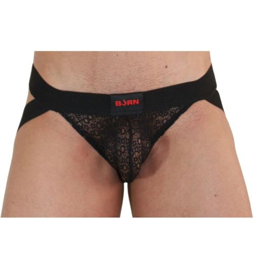 BURN – 005 JOCK LINGERIE PRETO L