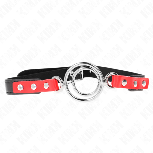 KINK – GAG COM M?LTIPLOS O-RINGS 4 / 4,8 CM VERMELHO 38 X 56 CM