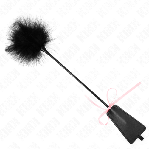 KINK – PENAS DE CÓCEGAS COM LAÇO DE FITA ROSA 49 CM