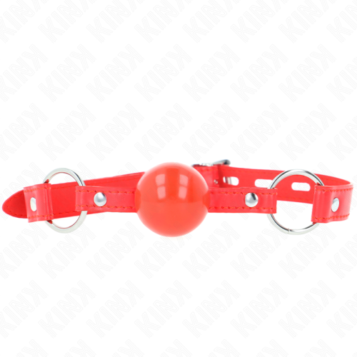 KINK – MORDA?A BOLA TPE 4 CM COM FECHADURA ROJO 60 x 2 CM