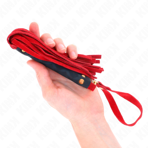 KINK – MINI CHICOTE DE CAMURÇA VERMELHA 30 CM