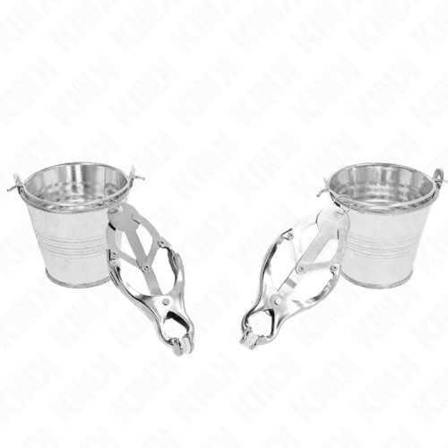 KINK – PINÇAS DE TREVO JAPONÊS COM BALDES PRATA