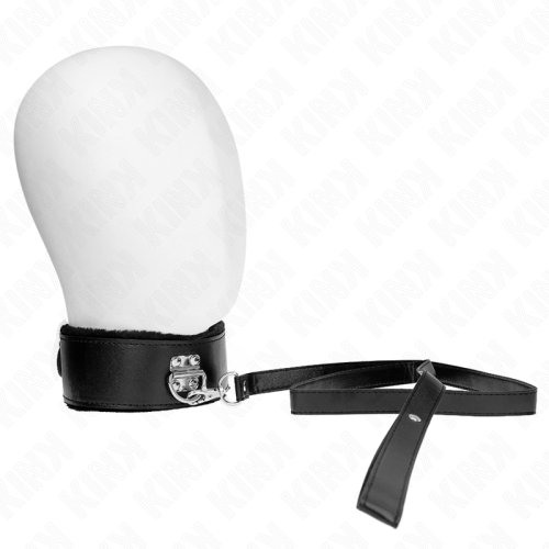 KINK – COLAR COM TRELA 116 CM COM PREGOS PRATA MODELO 4 PRETO AJUSTÁVEL 40-48 CM X 6 CM