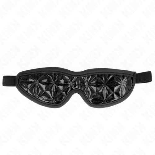 KINK – FAIXA DE CABEÇA PADRÃO DIAMANTE PRETO 20,5 x 6 CM