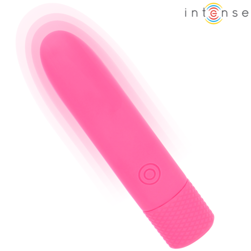 INTENSE – SYMONE  USB RECARREGÁVEL VIBRATÓRIA BULLET 8 VIBRAÇÕES ROSA 10 X 2,2 CM