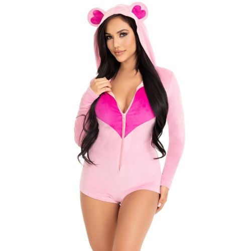 LEG AVENUE – BODY URSO DE VELUDO ROSA S