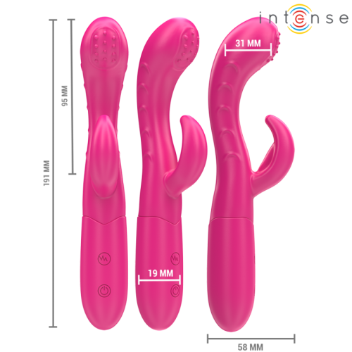 INTENSE – AMARA VIBRADOR COM LÍNGUA ESTIMULANTE 10 VIBRAÇÕES ROSA