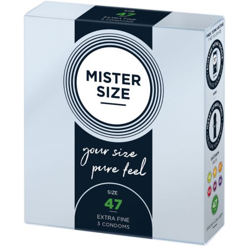 MISTER SIZE – PRESERVATIVOS TAMANHO XS 47 MM (3 UNIDADES)
