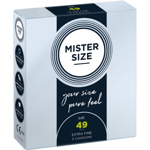 MISTER SIZE – PRESERVATIVO TAMANHO S 49 MM (3 UNIDADES)