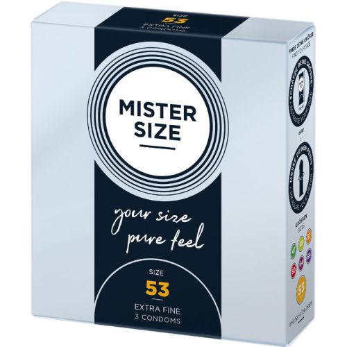 MISTER SIZE – PRESERVATIVO TAMANHO M 53 MM (3 UNIDADES)