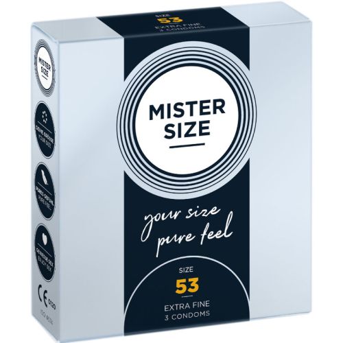 MISTER SIZE – PRESERVATIVO TAMANHO M 53 MM (3 UNIDADES)