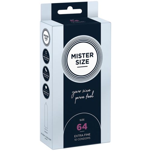 MISTER SIZE – PRESERVATIVOS TAMANHO XXL 64 MM (10 UNIDADES)