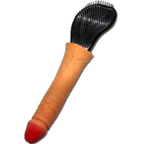 DIABLO PICANTE – ESCOVA DE CABELO COM PÊNIS NA PONTA