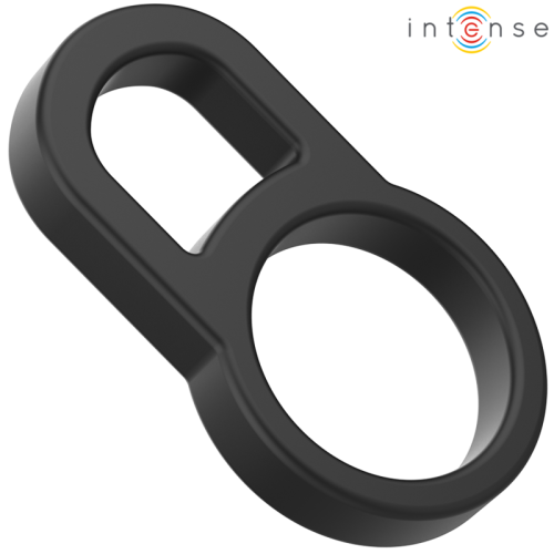 INTENSE – BOBBY DUPLO ANEL DE SILICONE PARA P?NIS PRETO