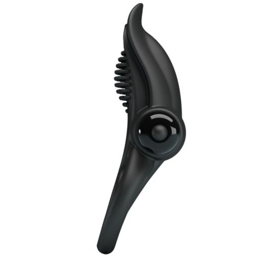 PRETTY LOVE – ANEL VIBRATÓRIO DUPLO + ESTIMULADOR DE CLITÓRIS 10 VIBRAÇÕES PRETO