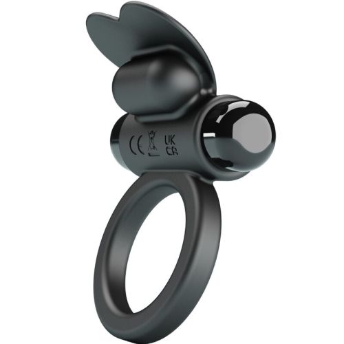 PRETTY LOVE – ANEL VIBRATÓRIO DEBONAIRE COELHO 10 VIBRAÇÕES PRETO