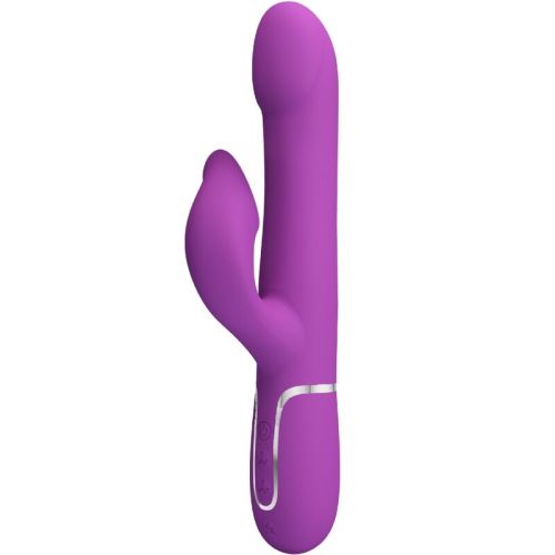 PRETTY LOVE – VIBRADOR E ESTIMULADOR MULTIFUNCIONAL 4 EM 1 ROXO
