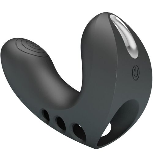 PRETTY LOVE – VIBRADOR DE DEDO CAMELIA 7 VIBRAÇÕES PRETO