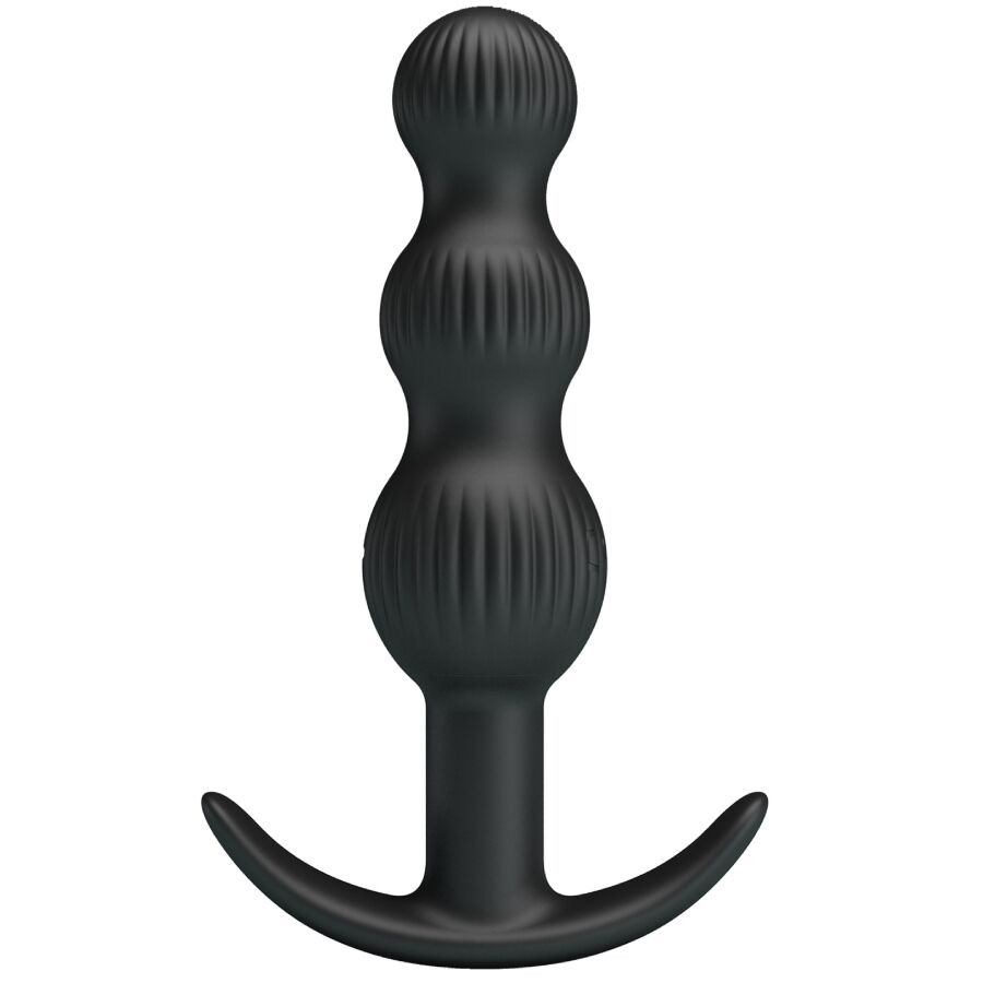 PRETTY LOVE – VIBRADOR ANAL SIDNEY 10 VIBRAÇÕES PRETO