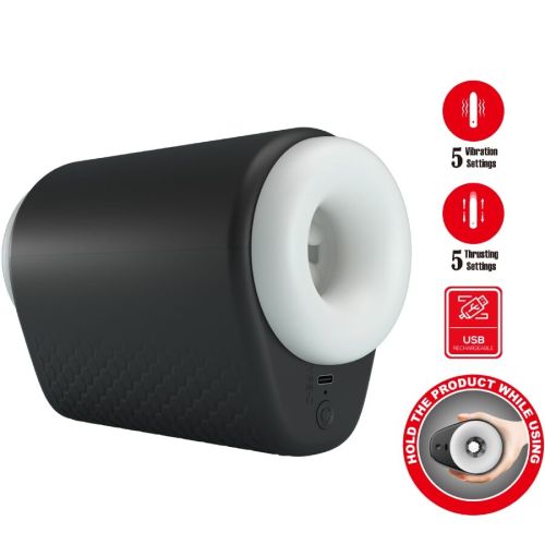 PRETTY LOVE – DJ GIRL MASTURBADOR MASCULINO COM VIBRA??O 5 CONFIGURA??ES NEGRO