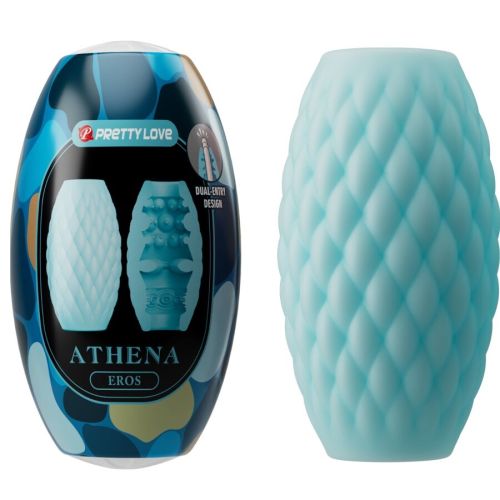 PRETTY LOVE – MASTURBADOR MASCULINO SILICONE ATHENA EROS AZUL CÉU