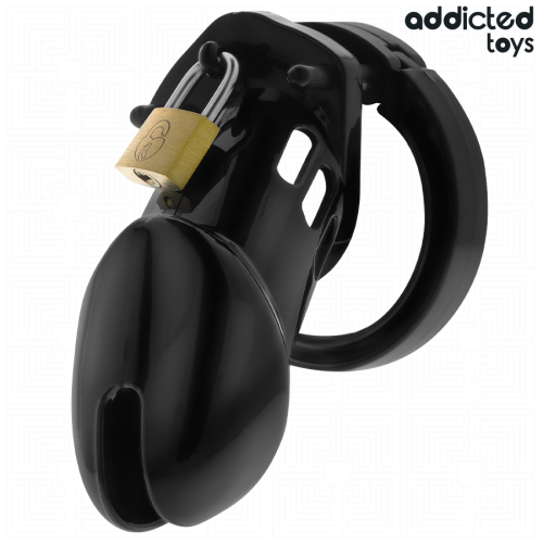 ADDICTED TOYS LOCKED – GAIOLA DE PÊNIS DE OBSIDIANA TAMANHO M