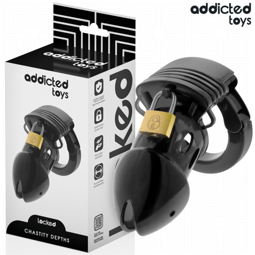 ADDICTED TOYS LOCKED – GAIOLA PARA PÊNIS CHASTITY DEPHHS 7,5 CM