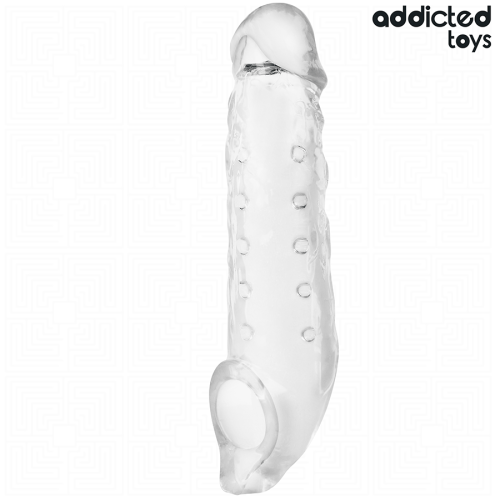 ADDICTED TOYS – EXTENS?O DE P?NIS TRANSPARENTE TAMANHO S 23 CM