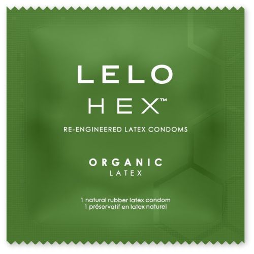 LELO – CAIXA DE PRESERVATIVOS ORGÂNICOS HEX 3 UNIDADES