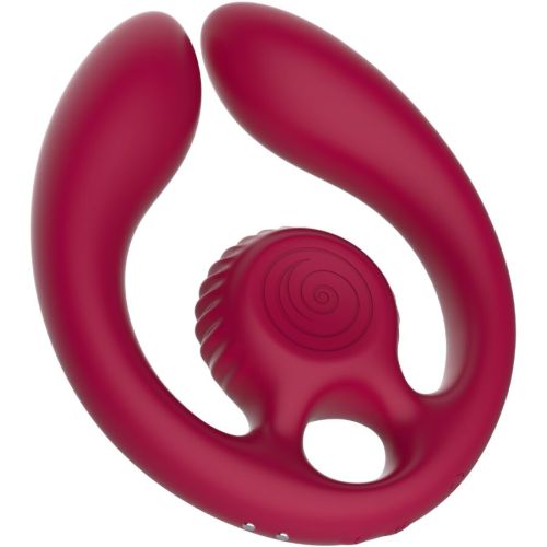 SNAIL VIBE – GIZI DUO ESTIMULADOR DE CASAIS COM CONTROLE REMOTO BURGUNDY