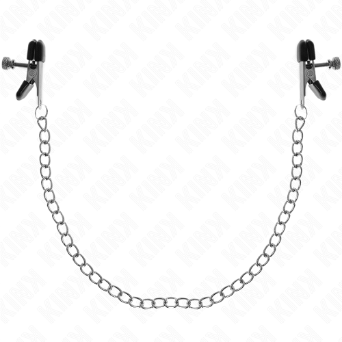 KINK – PINÇAS DE CORRENTE PLANA PRATA 34 CM
