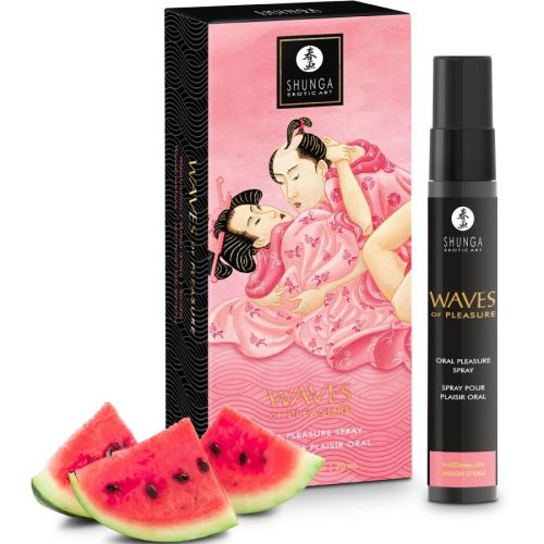 SHUNGA – SPRAY ORAL SEDUTOR DE PRAZER WAVES COM SABOR MELANCIA 20 ML
