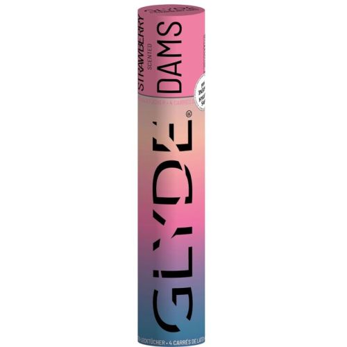 SHEER GLYDE – DAMS LAMINAS L?TEX SEXO ORAL MORANGO