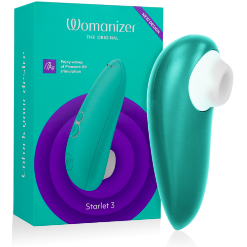 WOMANIZER – ESTIMULADOR CLITORIAL STARLET 3 TURQUESA