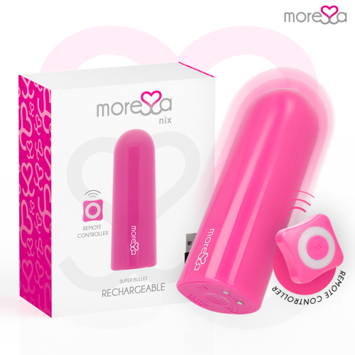 MORESSA – NIX VIBRADOR CONTROLE REMOTO ROSA