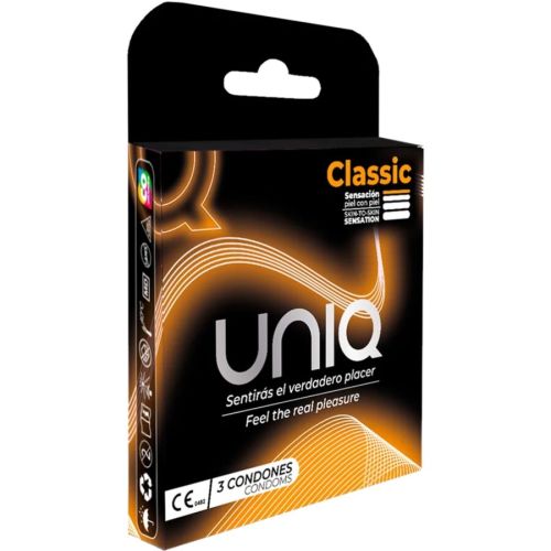 UNIQ – CLASSIC SEM L?TEX PRESERVATIVOS 3 UNIDADES