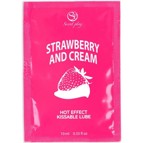 SECRETPLAY – LUBRIFICANTE DOSE ÚNICA MORANGOS E CREME 10 ML